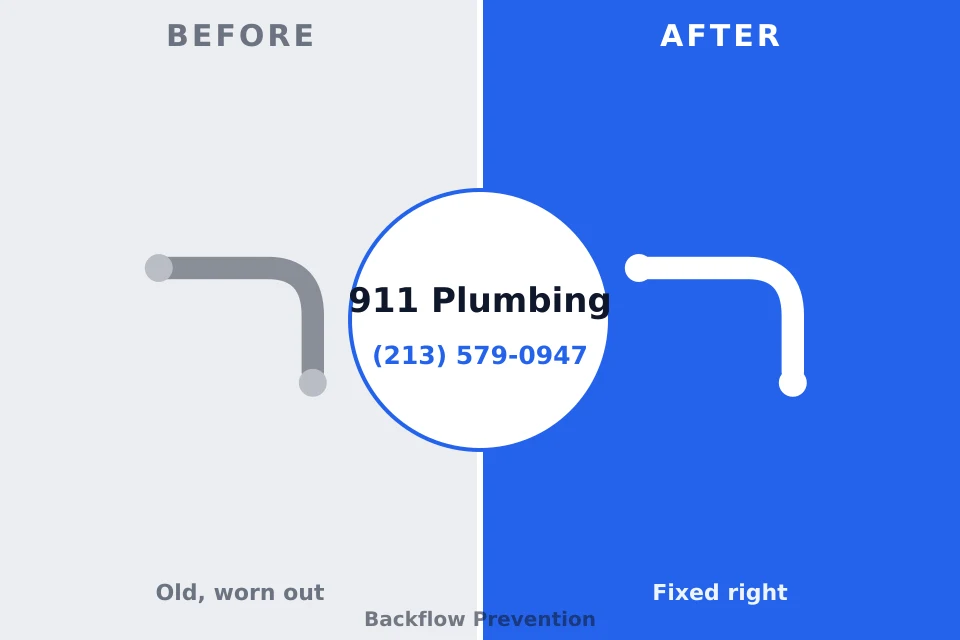Before and after: plumbing repair Fort Campbell North, KY